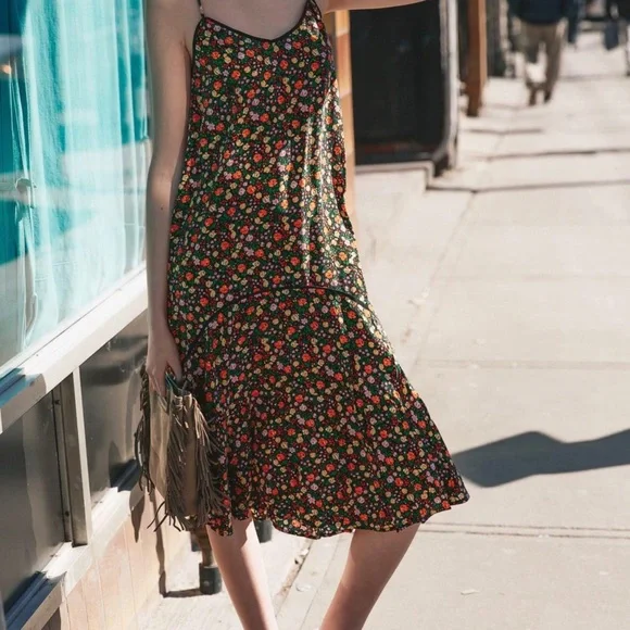 GANNI Joycedale slip dress 100% silk size XS (fits like XXS) - Picture 7 of 14